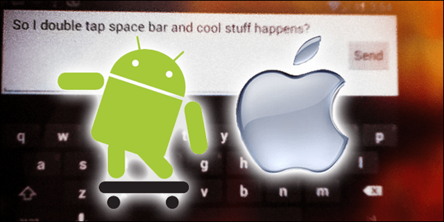 Android- og iPhone-autoperioder efter sætning med dobbelt mellemrumsknap