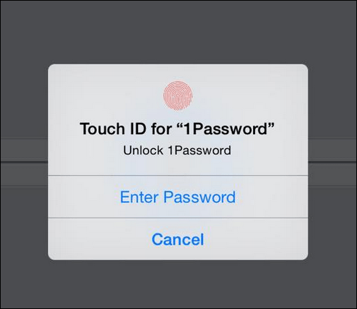 Touch ID-integration iOS 8