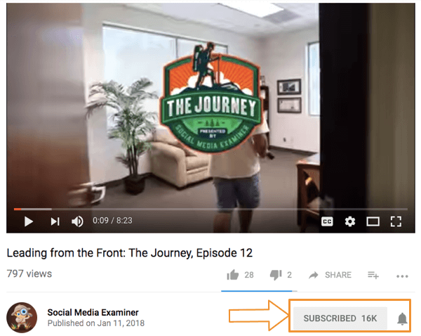 The Journey har over 16.000 abonnenter.