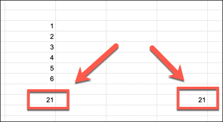 google sheets celle opdateret