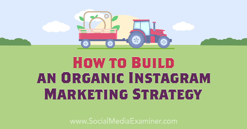 Sådan bygger du en organisk Instagram -marketingstrategi af Corinna Keefe på Social Media Examiner.