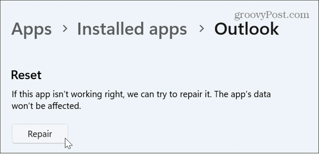 Sådan repareres eller nulstilles Windows 11-apps