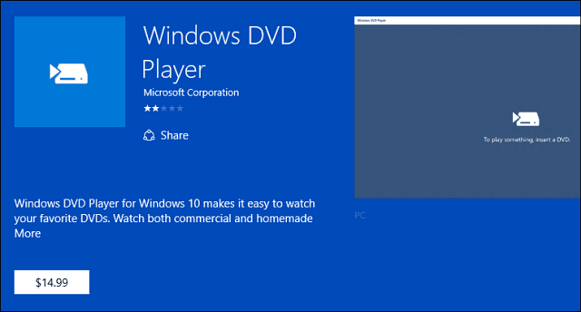 Windows DVD-afspiller app