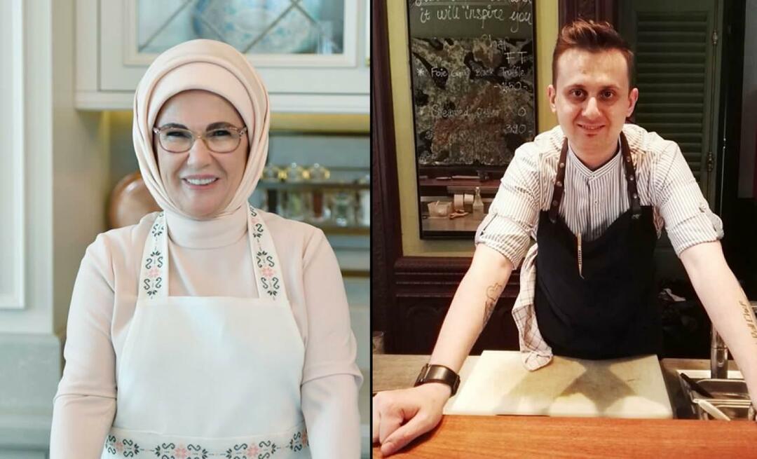 Emine Erdoğan lykønskede kokken Fatih Tutak, som modtog Michelin-stjernen!