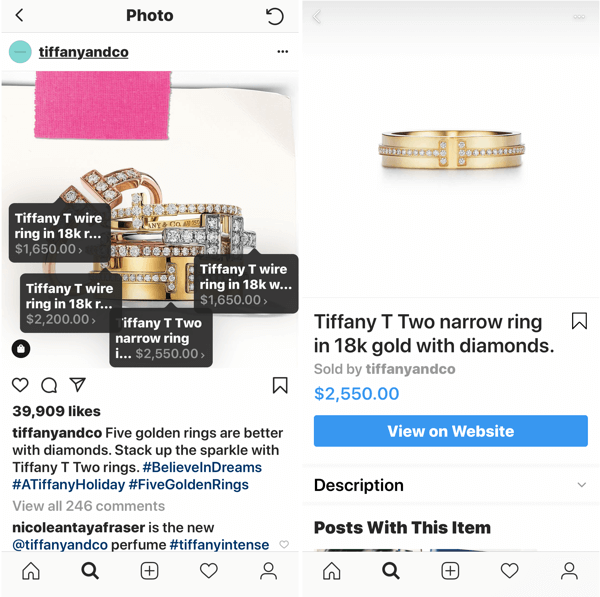 Sådan forbedrer du dine instagram-fotos, et billedindlæg, der kan købes af Tiffany & Co.