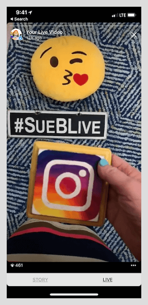 Sue får meget engagement via Instagram-historier.