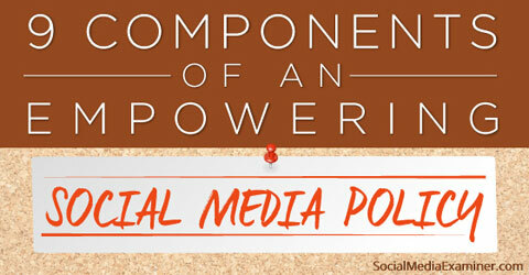 skriv en social mediepolitik