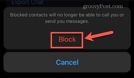 whatsapp bekræfte blokering