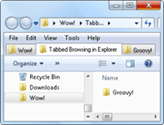browsing i Windows 7 Explorer