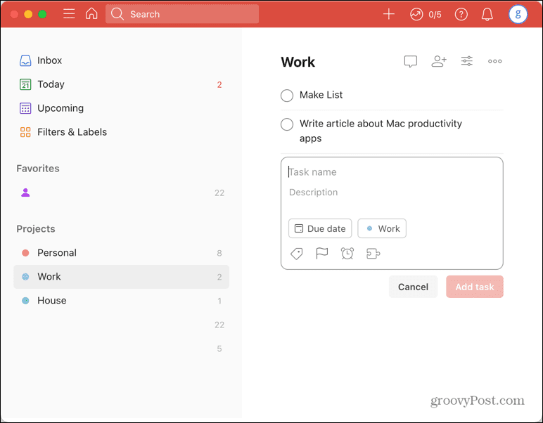 todoist mac app