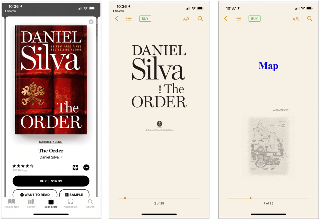 Apple Books på iPhone