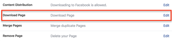 Find muligheden for at downloade dine sidedata i dine Facebook-indstillinger.