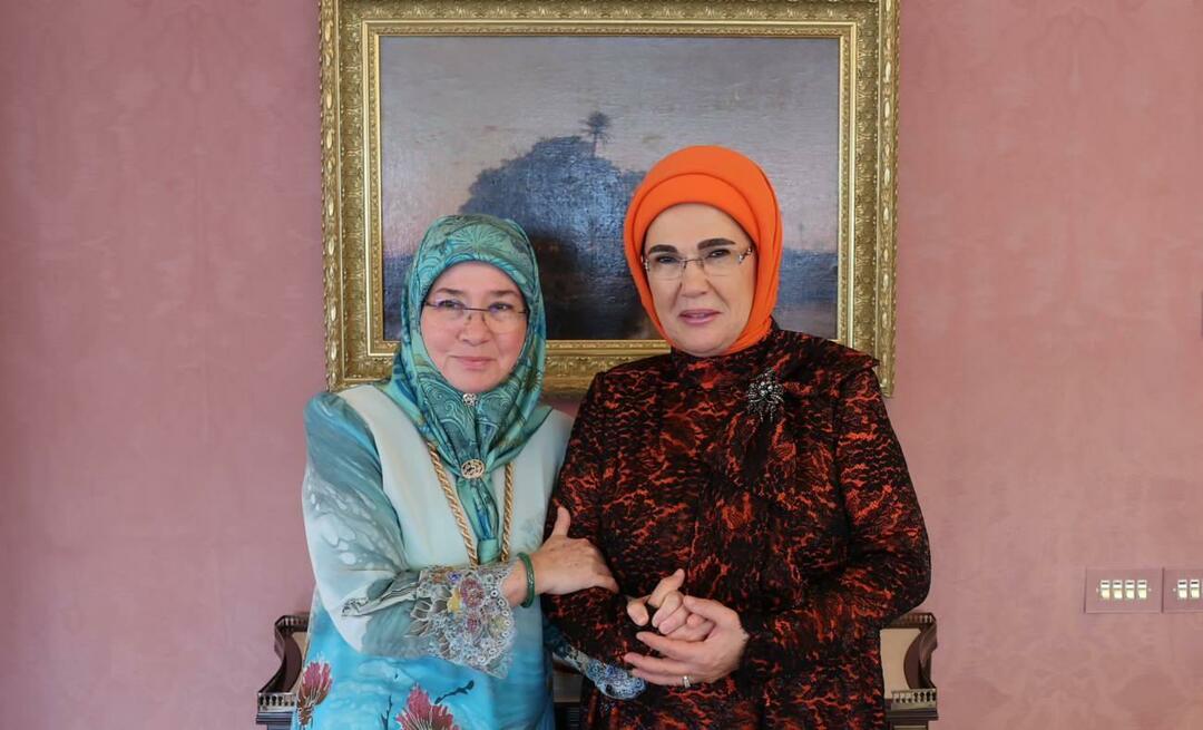 Førstedame Erdoğan mødtes med dronningen af ​​Malaysia!