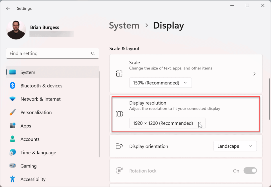 Sådan ændres skærmopløsning på Windows 11