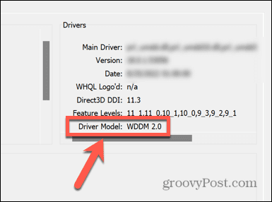 Windows 11 dxdiag driver model