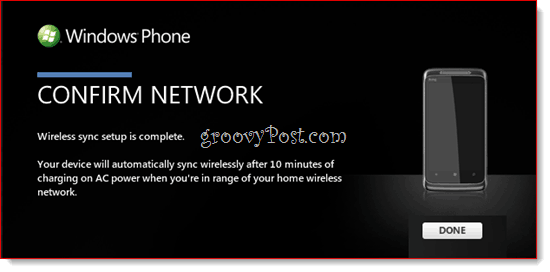 Windows Phone 7 Wireless Sync med Zune