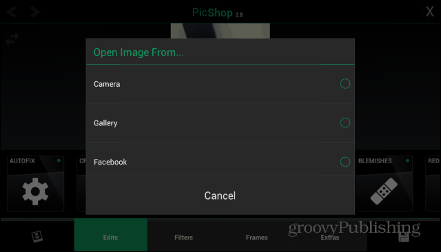 PicShop Android-indlæsningsbillede