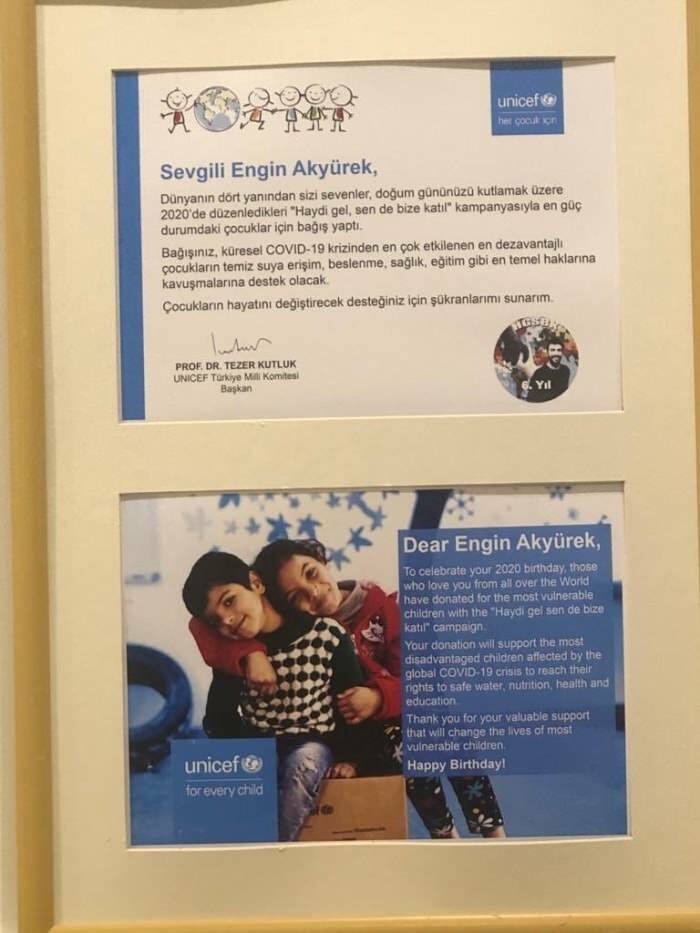 En meningsfuld fødselsdagsfest for Engin Akyürek fra Sefirins datterhold!