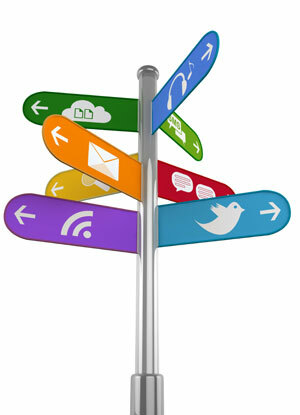 istock image 25591983 social media sign post