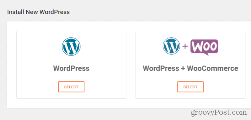 wordpress et klik installere