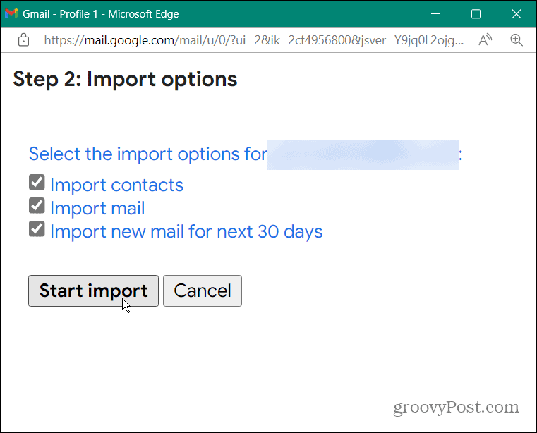 vælg import varer