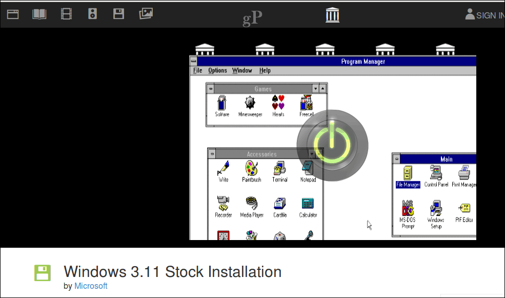 Internetarkiv Lader dig prøve gamle versioner af Windows og Mac i en webbrowser