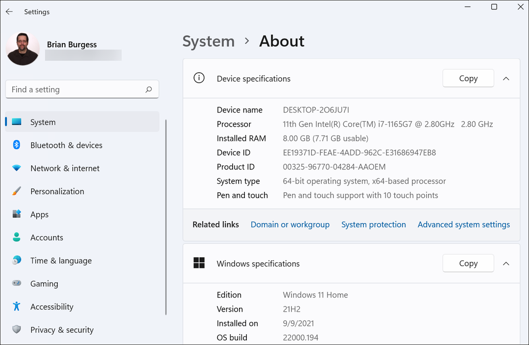 Sådan finder du din Windows 11 pc -hardware og systemspecifikationer