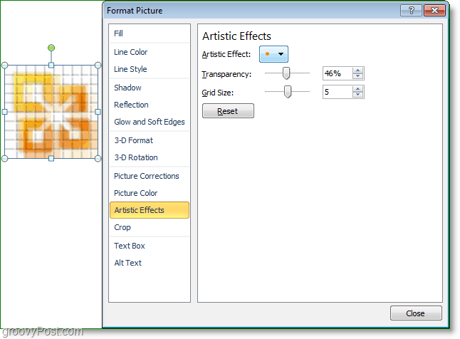 tilpas dine visuelle effekter i word 2010