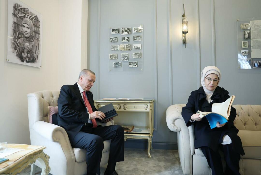 Præsident Recep Tayyip Erdogan og hans kone Emine Erdogan