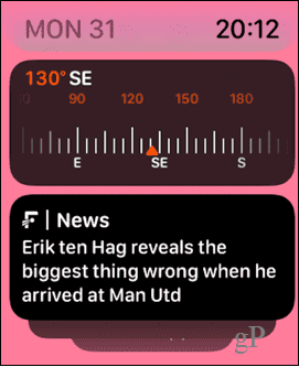 apple watch widgets