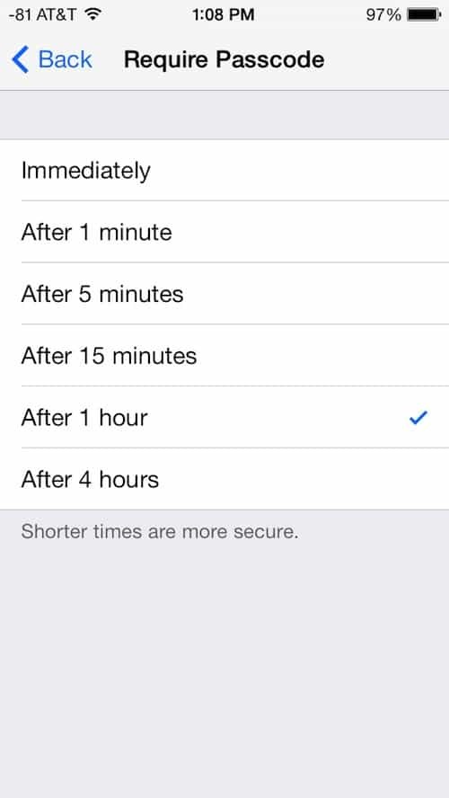 Sådan konfigureres, eller slukkes, adgangskodelås i iOS 7
