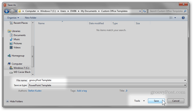 Office 2013-skabelon Opret Lav tilpasset design POTX Tilpas til lysbilledslidesvejledning Sådan gør du PowerPoint-skabelon potx POTX .potx .POTX Gemme skabelon Navn Placering Standard