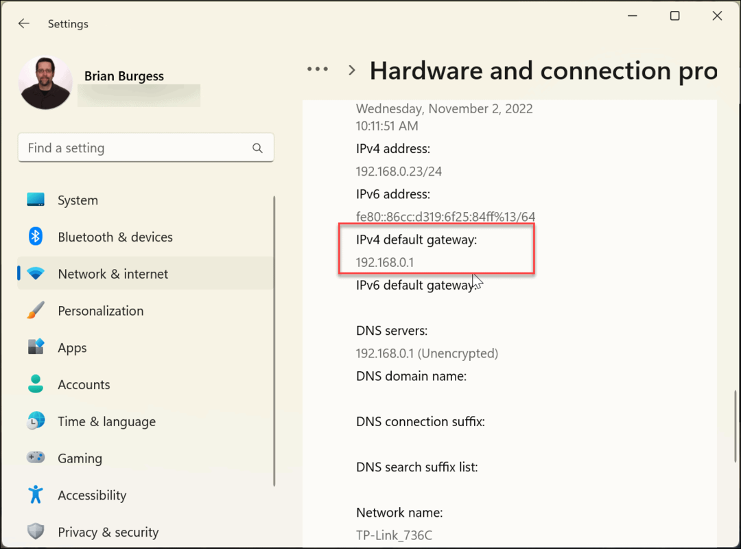 Find din routers IP-adresse på Windows 11