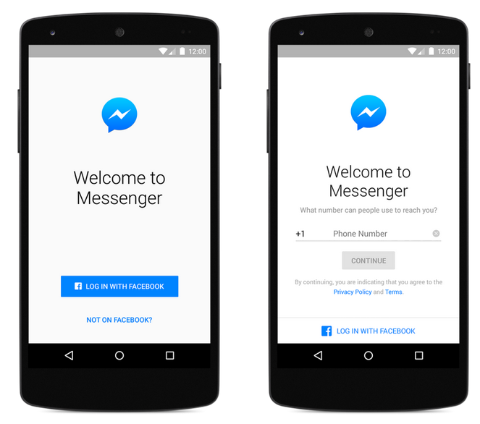Facebook Messenger kræver ikke længere en Facebook-konto