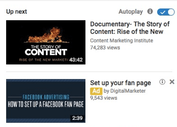  Din YouTube-annonce som en sponsoreret video.