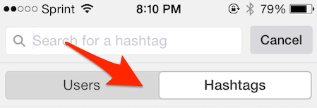 instagram hashtag søgning