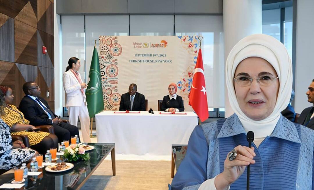 Et aftalememorandum blev underskrevet mellem African Culture House Association og Den Afrikanske Union! Emine Erdoğan...
