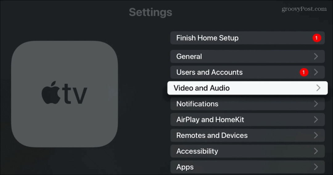 Sådan ændres Apple TV-skærmopløsning