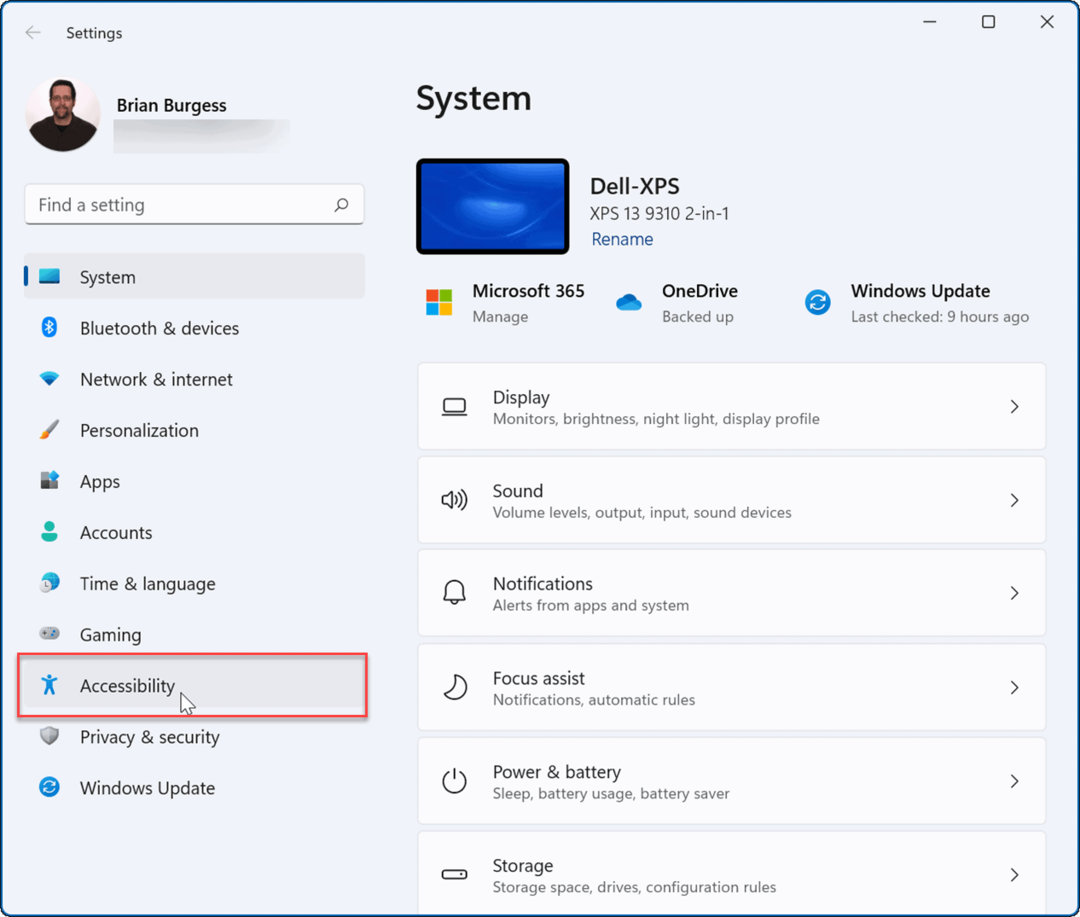 Windows 11 Indstillinger Tilgængelighed