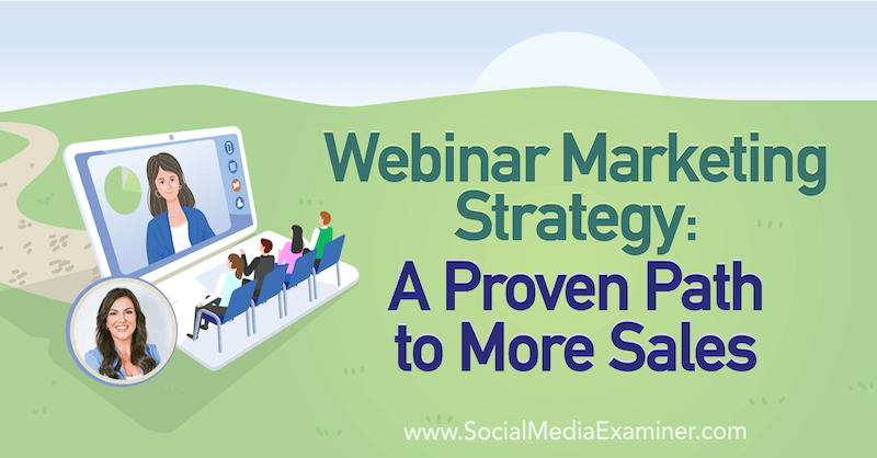 Webinar Marketing Strategi: En dokumenteret vej til mere salg med indsigt fra Amy Porterfield på Social Media Marketing Podcast.