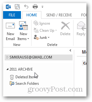 hvordan man opretter pst-fil til Outlook 2013 - ny pst