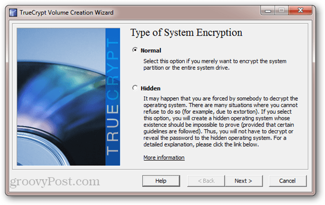TrueCrypt: Type af systemkryptering