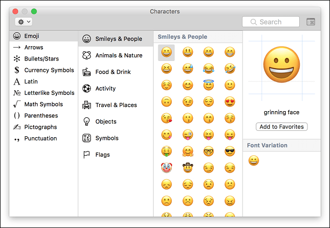 aktiver emoji-makos tastatur
