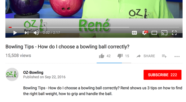 OZ-Bowling oversatte sin originale tyske titel og beskrivelse til engelsk.