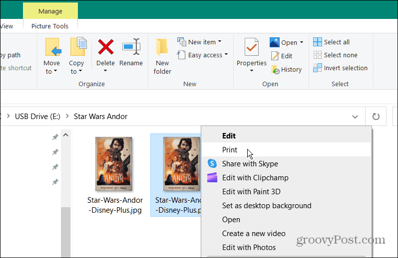 Konverter en PNG til PDF på Windows