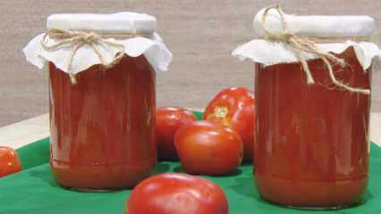 Hvordan laver man tomatsauce til vinteren derhjemme? Den nemmeste måde at fremstille tomatsauce på