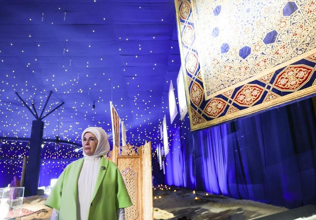 Emine Erdoğan turnerede i Expo Fair Area i Samarkand