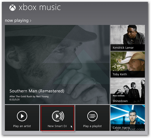 Sådan bruges Xbox Music Smart DJ i Windows 8