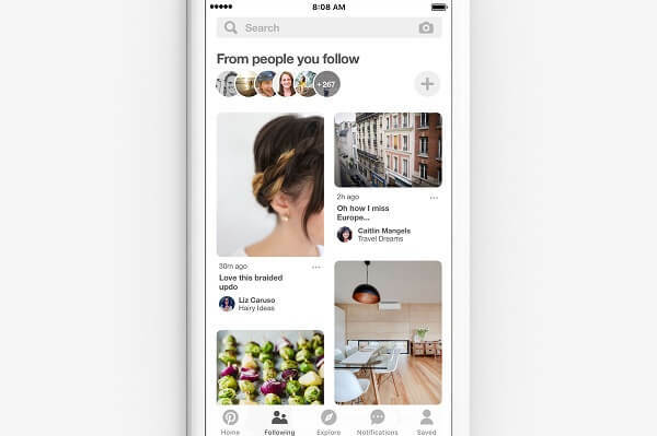 Pinterest annoncerede, at det lancerer en ny måde at opdage ideer fra de mennesker og mærker, du allerede følger på platformen.