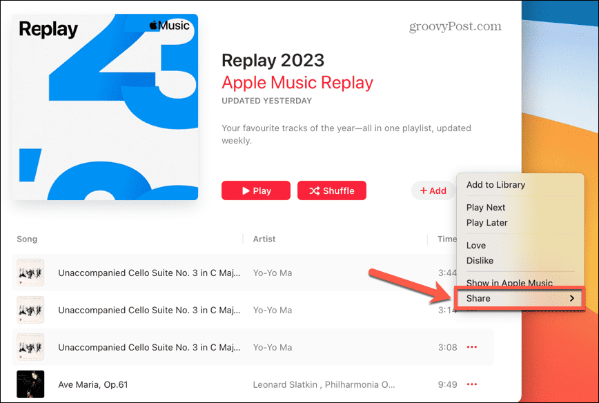 Apple Music-andel